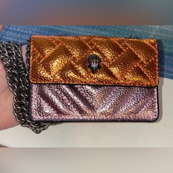 Kurt Geiger Handbags - Kurt Geiger London Kensington Micro Quilted Metallic Faux-leather Crossbody Bag